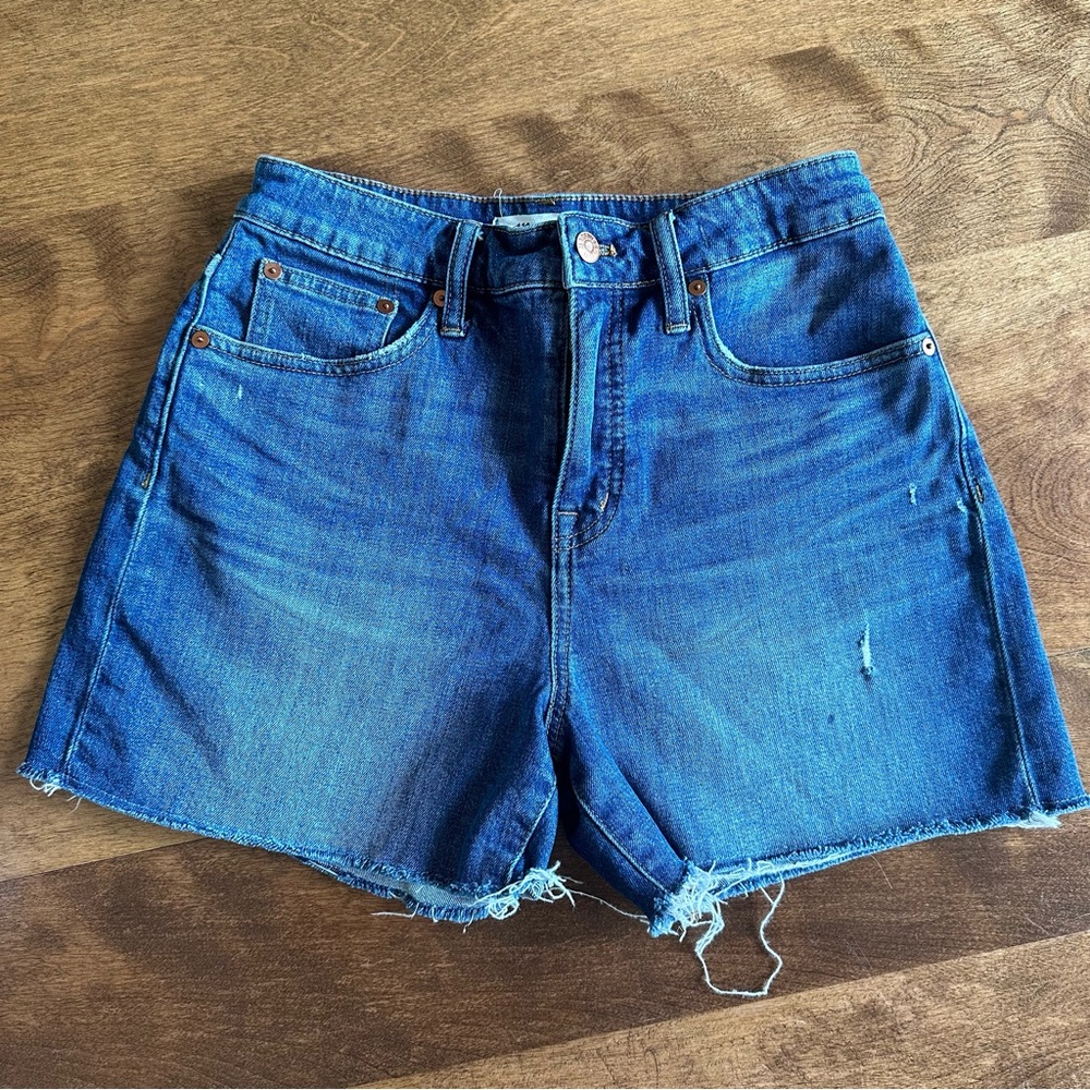Madewrll Curvy High Rise Denim Shorts
